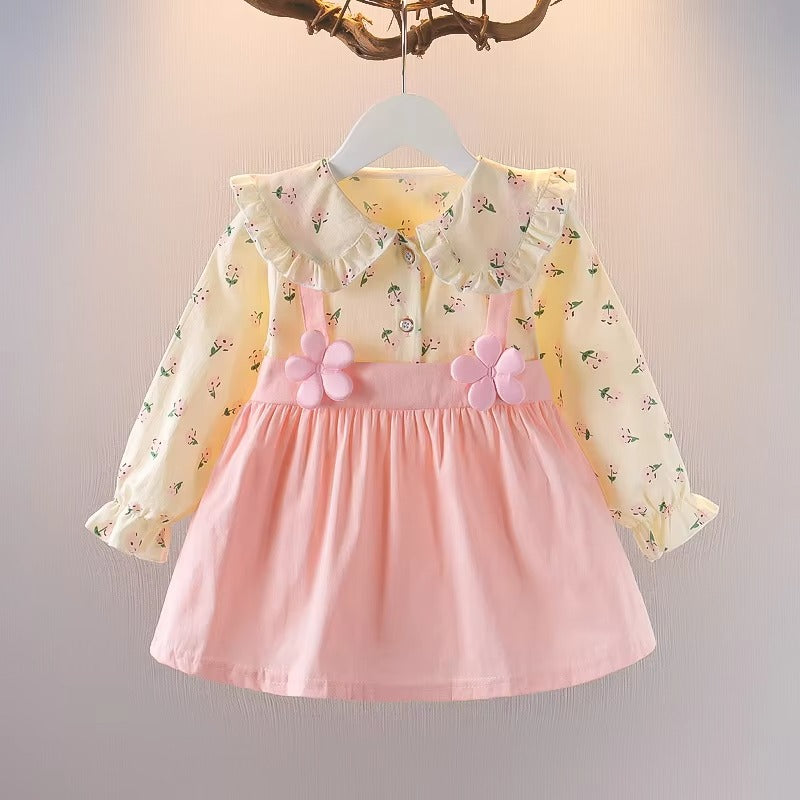 Long Sleeve  Baby Girl Party Dress