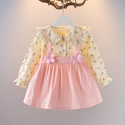 Long Sleeve  Baby Girl Party Dress