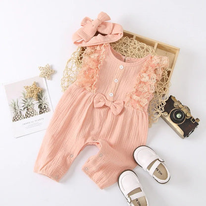 Newborn Infant Baby Girls Romper Clothes