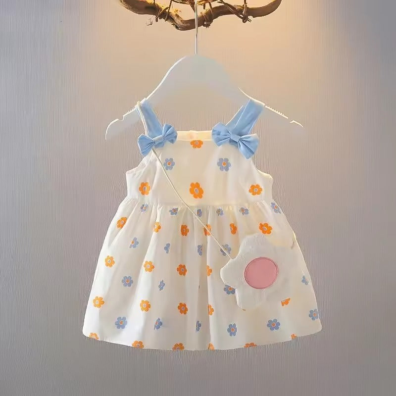 New Born Little Girls Cotton Princess Dresses