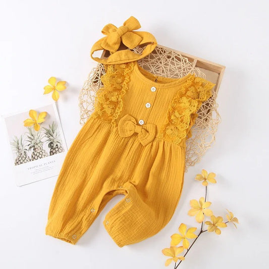 Newborn Infant Baby Girls Romper Clothes