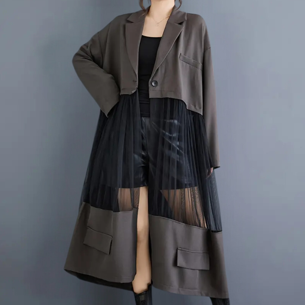 LINZEIGH - Elegant Trench Coat for Ladies