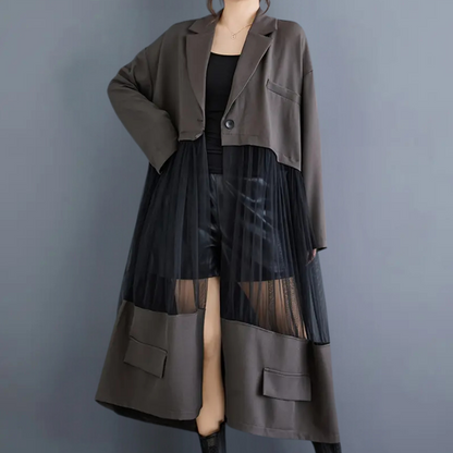 LINZEIGH - Elegant Trench Coat for Ladies