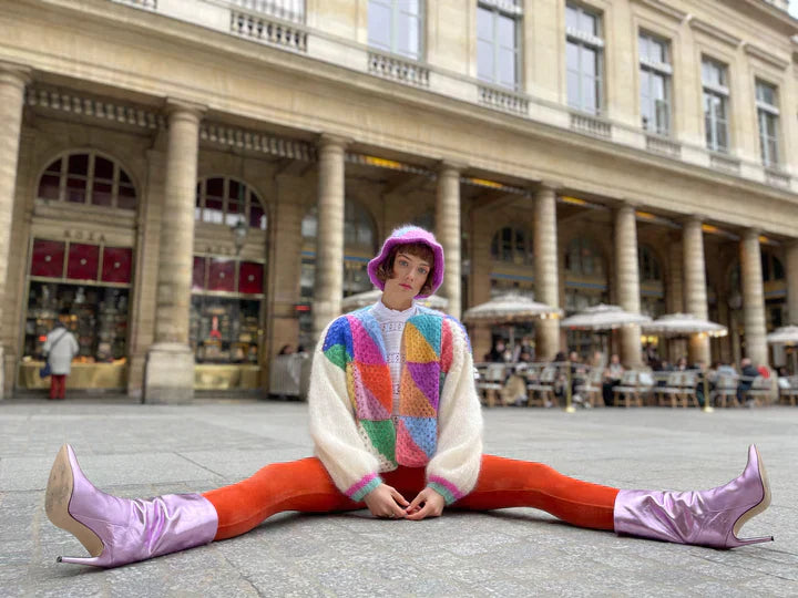 Eliza - Cheerful knitted jumper in beautiful colours