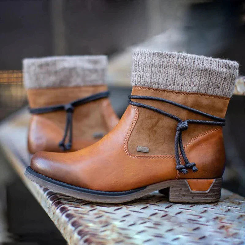 Lyra - Trendy leather ankle boots for autumn
