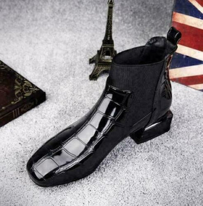 Esther - Luxury Leather High Boots for a Sophisticated Look