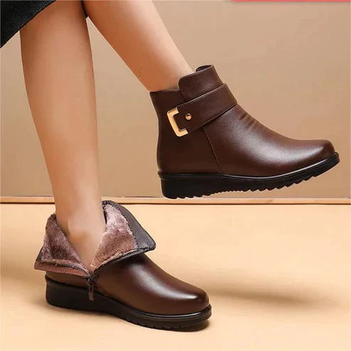 Caroline - Luxury Genuine Leather Boots for a Timeless Look