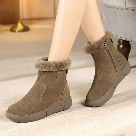 Stylish warm winter boots with luxury fur for women by Norma