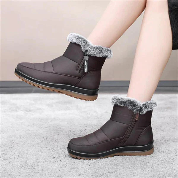 Holly - Women's boots in warm cotton fabric for a winter look