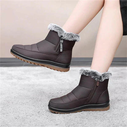 Holly - Women's boots in warm cotton fabric for a winter look
