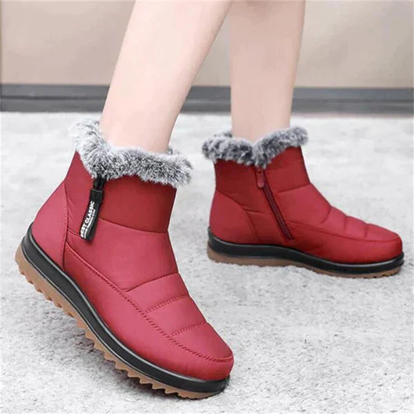 Holly - Women's boots in warm cotton fabric for a winter look