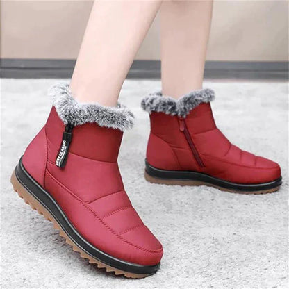 Holly - Women's boots in warm cotton fabric for a winter look