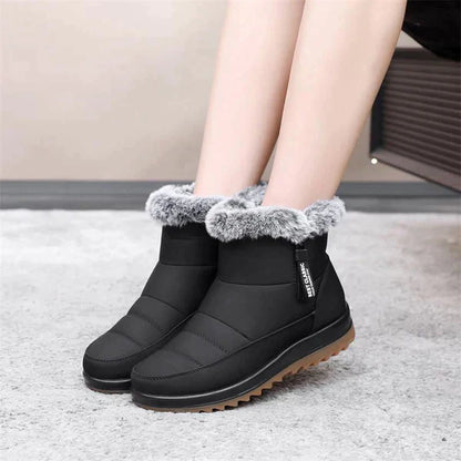 Holly - Women's boots in warm cotton fabric for a winter look