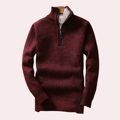 BRICE - Stylish and Comfortable Neck Zip Sweater for the Modern Man