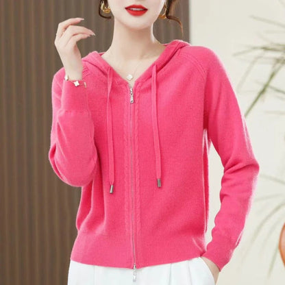 Stylish Cashmere Hoodie Sweater by Alice - Perfect for any occasion!