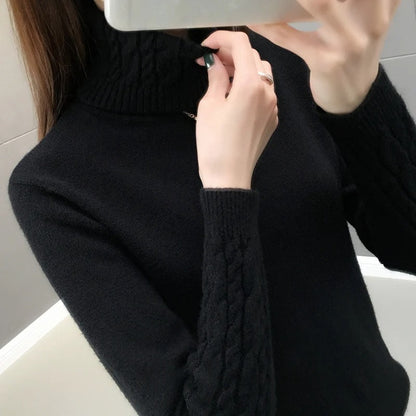 Cora - Stylish knitted turtleneck jumper