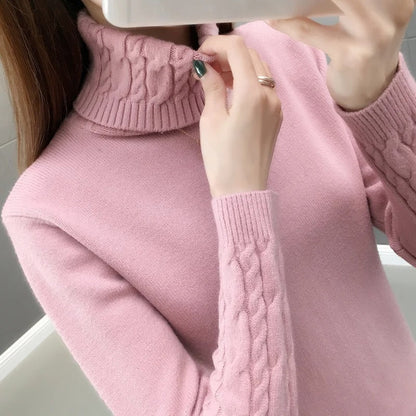 Cora - Stylish knitted turtleneck jumper