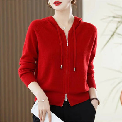 Stylish Cashmere Hoodie Sweater by Alice - Perfect for any occasion!