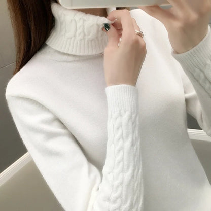 Cora - Stylish knitted turtleneck jumper