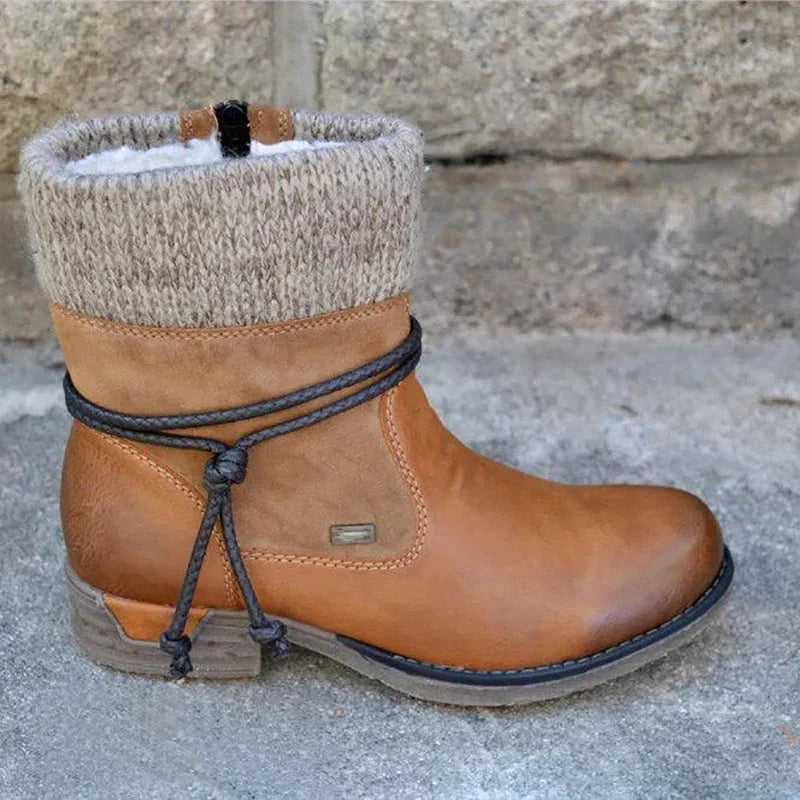 Lyra - Trendy leather ankle boots for autumn