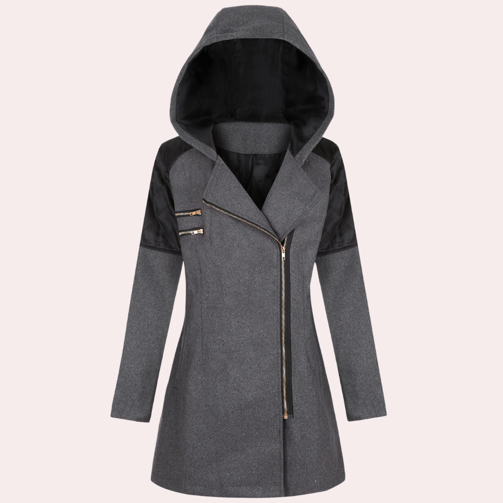 KEISY - Elegant Women's Hooded Jacket for a Chic Appearance